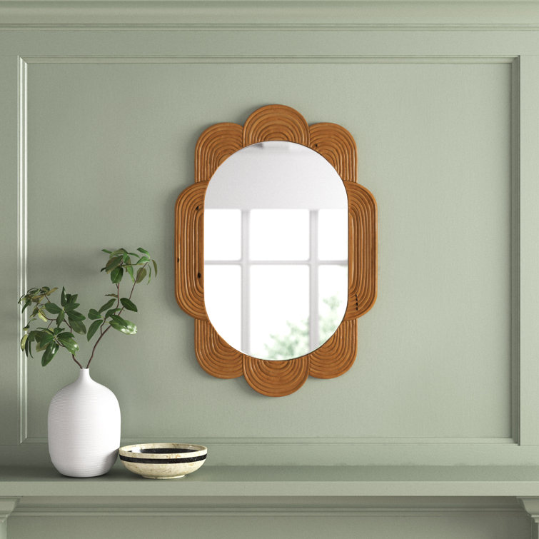 Ruta Wood Scalloped Wall Mirror Joss & Main